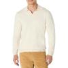 imageAmazon Essentials Mens Long Sleeve Regular Fit Knit Polo SweaterSand Heather