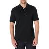 imageAmazon Essentials Mens Regular Fit Interlock Polo ShirtBlack