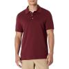 imageAmazon Essentials Mens Regular Fit Interlock Polo ShirtRich Burgundy