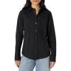 imageAmazon Essentials Womens RegularFit Stretch Poplin ButtonUp Dress ShirtBlack
