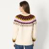 imageAmazon Essentials Demis Pick Womens OversizedFit Fair Isle Crewneck SweaterCream Caramel Chevron Knit