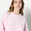 imageAmazon Essentials Demis Pick Womens OversizedFit Faux Mohair Crewneck SweaterPastel Lilac