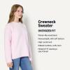 imageAmazon Essentials Demis Pick Womens OversizedFit Faux Mohair Crewneck SweaterPastel Lilac