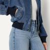 imageAmazon Essentials Demis Pick Womens RelaxedFit Bomber JacketMedium Blue Vintage