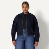 imageAmazon Essentials Demis Pick Womens RelaxedFit Bomber JacketRinse Denim