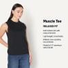 imageAmazon Essentials Demis Pick Womens RelaxedFit Cotton Muscle TeeBlack