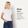 imageAmazon Essentials Demis Pick Womens SlimFit Stretch Rib ShortSleeve TeeWhite