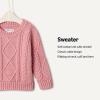 imageAmazon Essentials x Sofia Grainge Babies Toddlers and Boys Cable Crewneck SweaterBlush