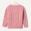 imageAmazon Essentials x Sofia Grainge Babies Toddlers and Boys Cable Crewneck SweaterBlush
