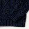 imageAmazon Essentials x Sofia Grainge Babies Toddlers and Boys Cable Crewneck SweaterNavy