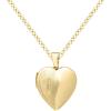 imageAmazon Essentials Womens Heart Shaped Polished Locket 18quot previously Amazon CollectionYellow Gold