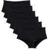 imageAmazon Essentials Womens Microfiber Boyshorts Boyshort ampamp High Waisted Boyshort Pack of 6Black