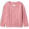 imageAmazon Essentials x Sofia Grainge Babies Toddlers and Boys Cable Crewneck SweaterBlush