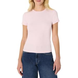 imageAmazon Essentials Demis Pick Womens SlimFit Stretch Rib ShortSleeve TeePastel Lilac