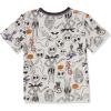 imageAmazon Essentials Boys ShortSleeve VNeck TShirtsNightmare Doodle