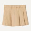 imageAmazon Essentials Girls Uniform Pleated SkortKhaki Tan