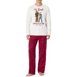 imageAmazon Essentials Disney  Marvel  Star Wars Mens Flannel Pajama Sleep SetsSmugglers