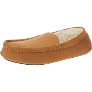 imageAmazon Essentials Mens Moccasin SlippersCamel Microsuede