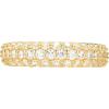 imageAmazon Essentials Cubic Zirconia Classic Pave Eternity Ring in Sterling SilverYellow