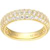 imageAmazon Essentials Cubic Zirconia Classic Pave Eternity Ring in Sterling SilverYellow