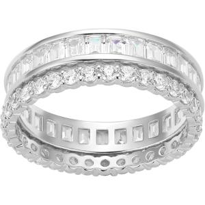 imageAmazon Essentials Cubic Zirconia Stackable 2Ring Set in Sterling SilverWhite