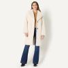 imageAmazon Essentials Womens RelaxedFit Long Faux Fur Coat with Lapel CollarBeige