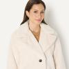 imageAmazon Essentials Womens RelaxedFit Long Faux Fur Coat with Lapel CollarBeige