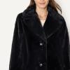 imageAmazon Essentials Womens RelaxedFit Long Faux Fur Coat with Lapel CollarBlack