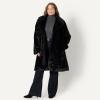 imageAmazon Essentials Womens RelaxedFit Long Faux Fur Coat with Lapel CollarBlack