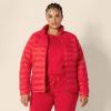 imageAmazon Essentials womens Lightweight LongSleeve WaterResistant Packable Puffer Jacket Available in Plus SizeBright Poppy Red