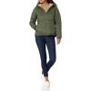 imageAmazon Essentials womens Lightweight Quilted FullZip WaterResistant SherpaLined Hooded Puffer JacketOlive