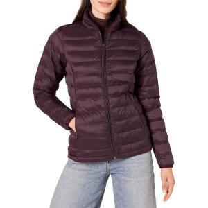 imageAmazon Essentials womens Lightweight LongSleeve WaterResistant Packable Puffer Jacket Available in Plus SizeBurgundy