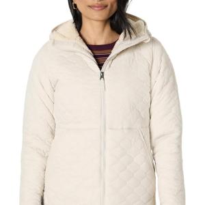 imageAmazon Essentials womens Lightweight Quilted FullZip WaterResistant SherpaLined Hooded Puffer JacketStone
