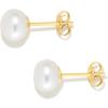 imageAmazon Essentials 14K Gold Plated Sterling Silver Freshwater Pearl StudYellow Gold