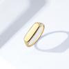 imageAmazon Essentials 14K Plated Sterling Silver Round Signet RingYellow Gold