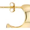 imageAmazon Essentials Demis Pick 14K Gold Over Brass 20mm Puff J Hoop Earrings