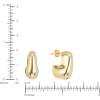 imageAmazon Essentials Demis Pick 14K Gold Over Brass 20mm Puff J Hoop Earrings