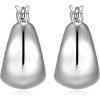 imageAmazon Essentials Demis Pick Dome Hoop Earrings for Women  Fine Silver Plated Trendy Jewelry
