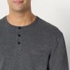 imageAmazon Essentials Demis Pick Mens RelaxedFit Long Sleeve HenleyCharcoal Heather