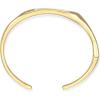 imageAmazon Essentials Demis Pick Sculpted Cuff Bracelet for Women  GoldTone Fine Silver Plated Bangle Bracelet
