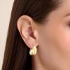 imageAmazon Essentials Demis Pick Sculpted Hoop Earrings for Women  GoldTone Fine Silver Plated Trendy Jewelry