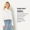 imageAmazon Essentials Demis Pick Womens Modern OversizedFit Cropped Cotton Stretch Poplin ButtonDown ShirtBright White