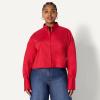 imageAmazon Essentials Demis Pick Womens Modern OversizedFit Cropped Cotton Stretch Poplin ButtonDown ShirtRed