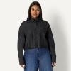 imageAmazon Essentials Demis Pick Womens Modern OversizedFit Cropped Denim ButtonDown ShirtBlack