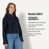 imageAmazon Essentials Demis Pick Womens Modern OversizedFit Cropped Denim ButtonDown ShirtRinse