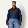imageAmazon Essentials Demis Pick Womens Modern OversizedFit Cropped Denim ButtonDown ShirtRinse