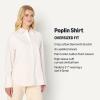 imageAmazon Essentials Demis Pick Womens OversizedFit Cotton Stretch Poplin ButtonDown Dress ShirtBright White