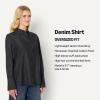 imageAmazon Essentials Demis Pick Womens OversizedFit Denim ButtonDown ShirtBlack