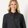 imageAmazon Essentials Demis Pick Womens OversizedFit Denim ButtonDown ShirtBlack