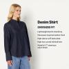 imageAmazon Essentials Demis Pick Womens OversizedFit Denim ButtonDown ShirtRinse